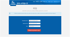 Desktop Screenshot of pos.uniqa.cz