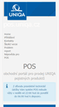 Mobile Screenshot of pos.uniqa.cz