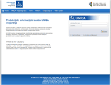 Tablet Screenshot of pos.uniqa.hr